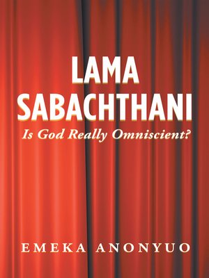 cover image of Lama Sabachthani
